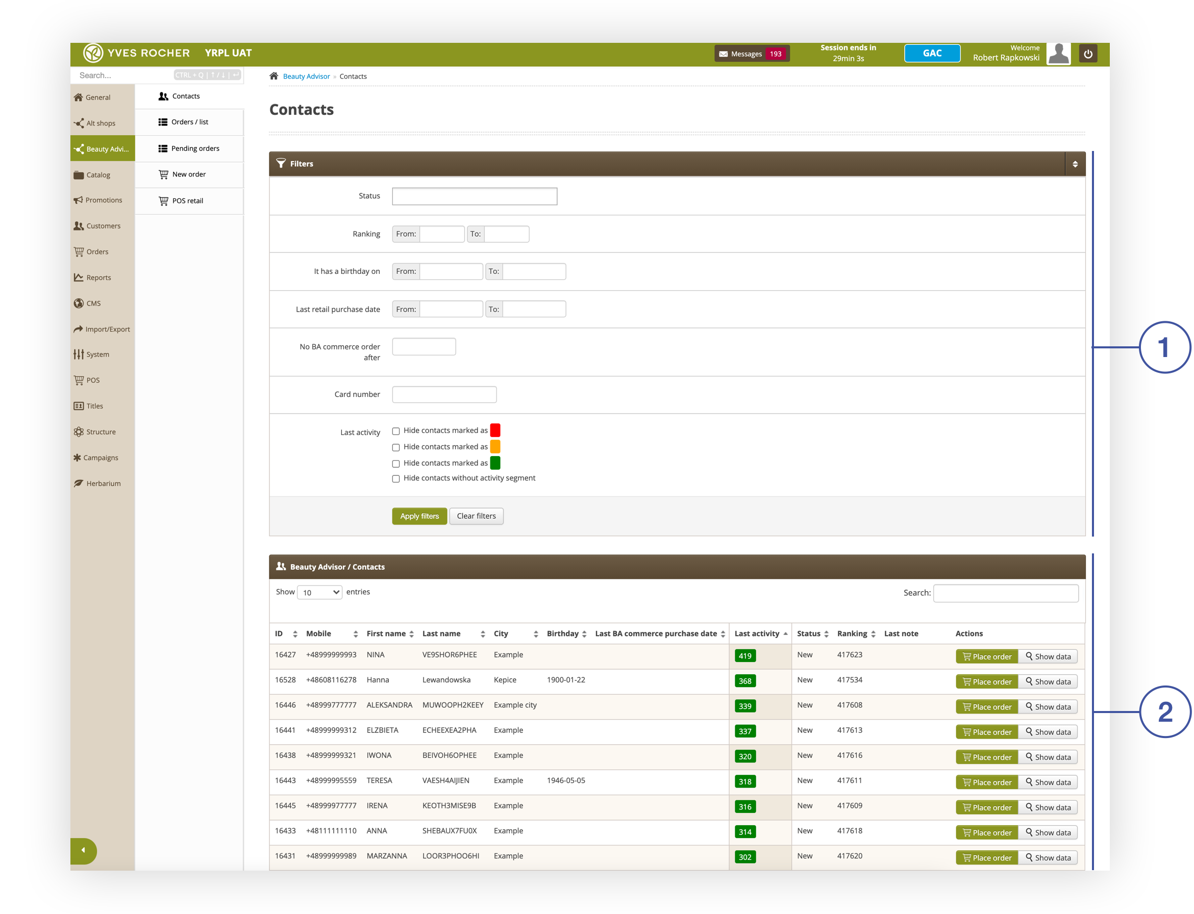 Contacts_section_in_the_Beauty_Advisor_module_in_administration_panel.png